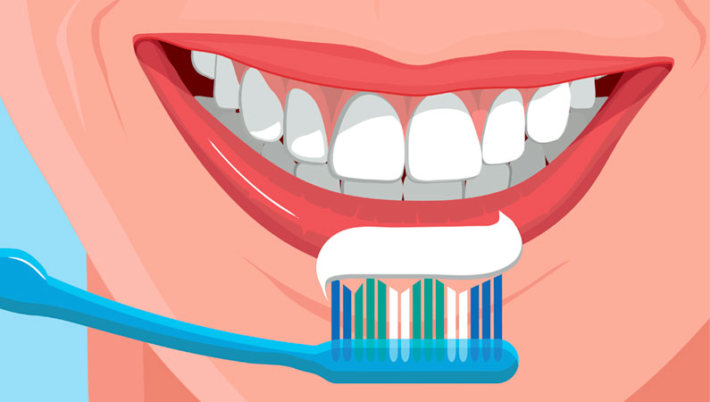 Husk mellemrummene mellem tænderne, når du børster tænder